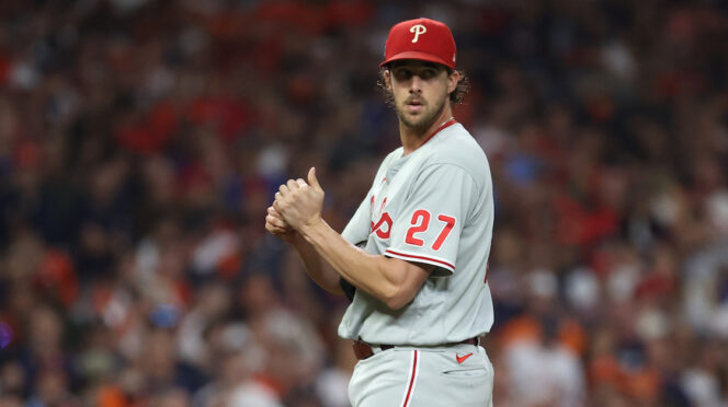 Sean Manaea and Aaron Nola graphic for the Mets vs. Phillies MLB betting prediction on June 18, 2026