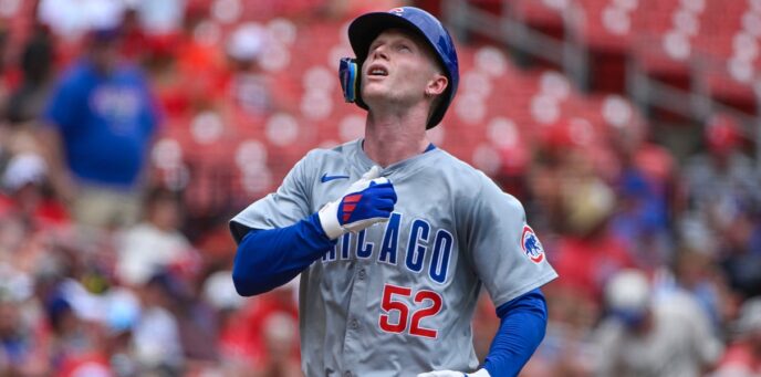 Chicago Cubs and San Francisco Giants MLB betting prediction graphic for the June 12 game at Oracle Park