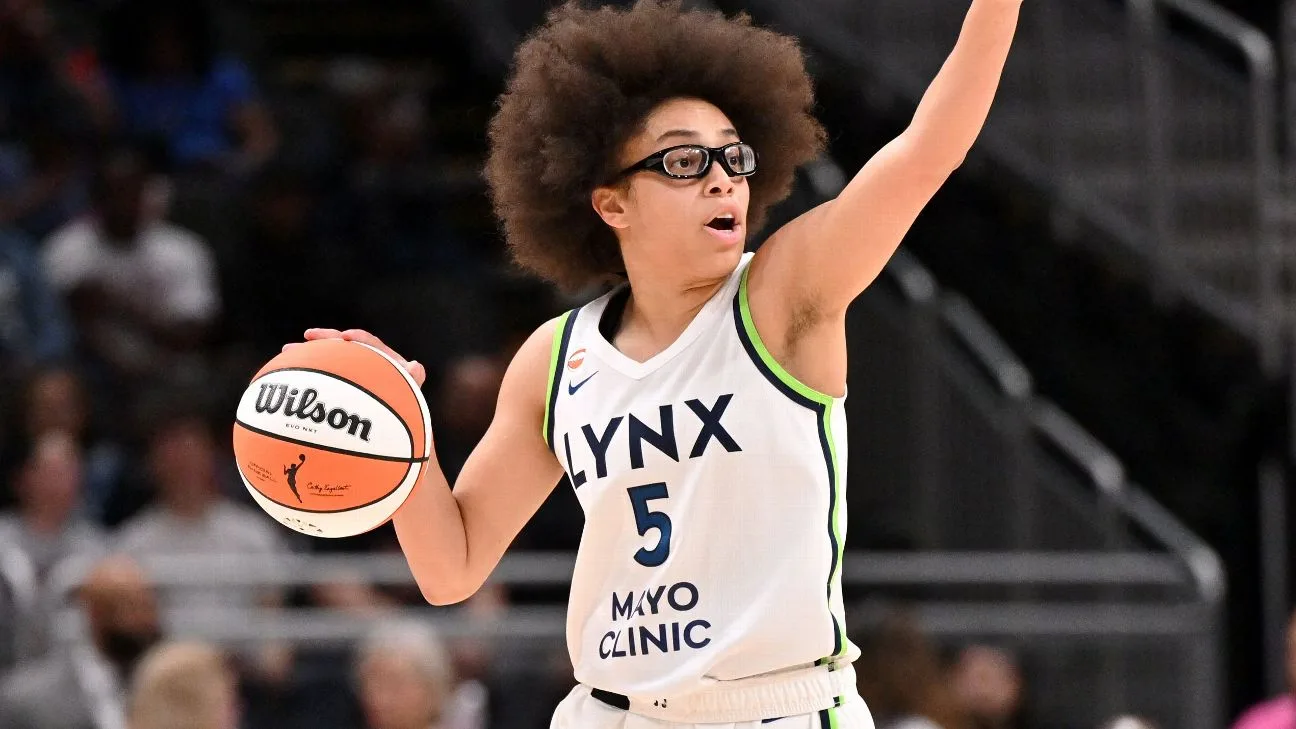 Minnesota Lynx and Las Vegas Aces players battle in a WNBA Commissioner's Cup matchup on June 13, 2026
