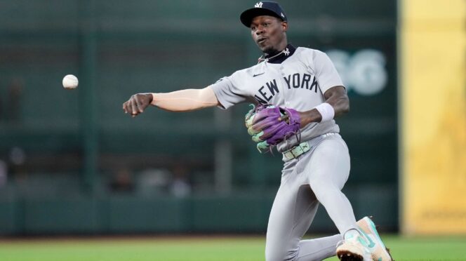 Toronto Blue Jays pitcher Trey Yesavage delivers against the New York Yankees at Rogers Centre on June 12, 2026