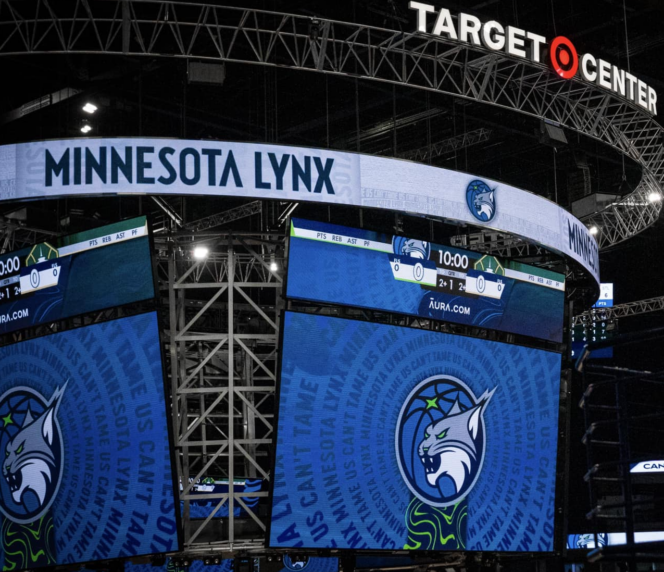 Phoenix Mercury and Minnesota Lynx players compete during a WNBA game ahead of their July 13, 2026 matchup at Target Center.